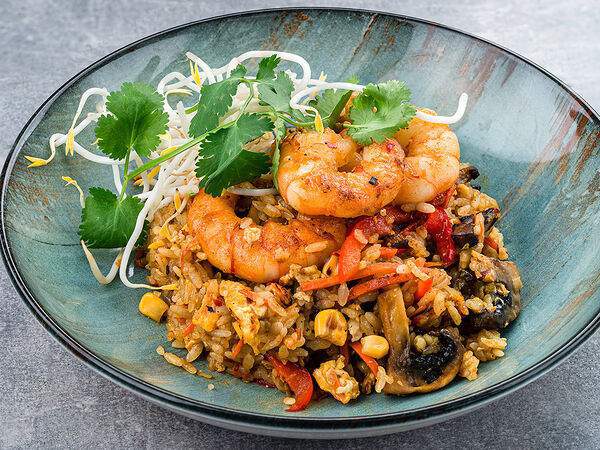 Балкон - Тяхан карри с креветками