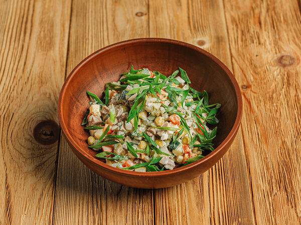 Че? Харчо! - Салат Оливье с говяжьим языком