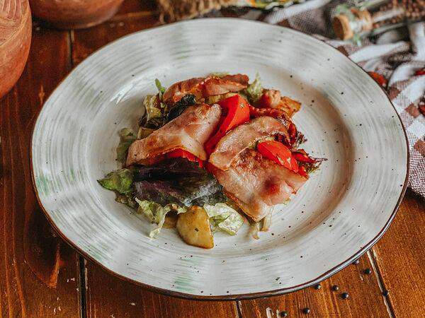 Хачапури и вино - Салат из запеченных баклажанов