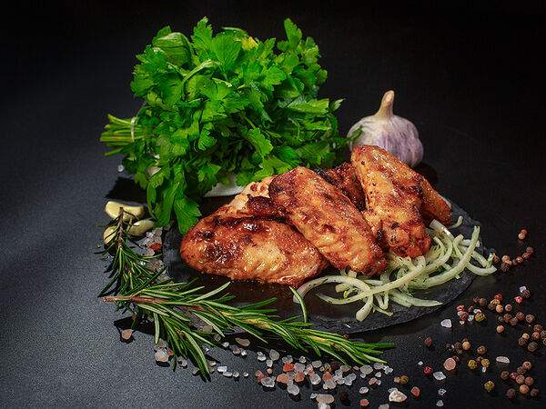 Meat Space - Крылья BBQ на углях