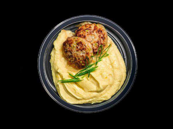 Eattery - Куриные котлетки с кабачком и картофельным пюре