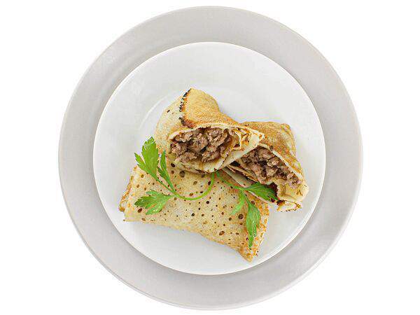 Еда тут - Блинчики с мясом