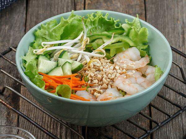 Дед Хо - Салат по-вьетнамски с креветками