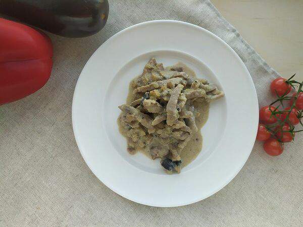 Тележка - Свинина в сливочном соусе