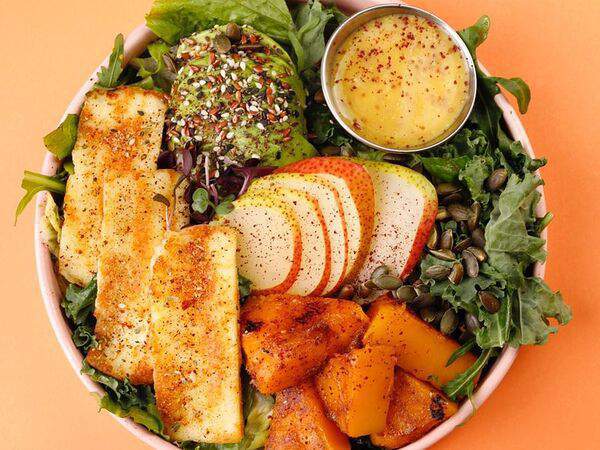 Avocado point - Салат с тыквой и грушей