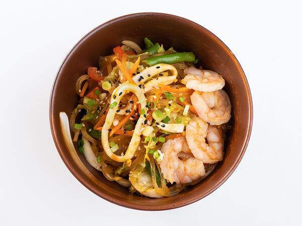 My Way, лапшичная - Лапша харусаме с морепродуктами