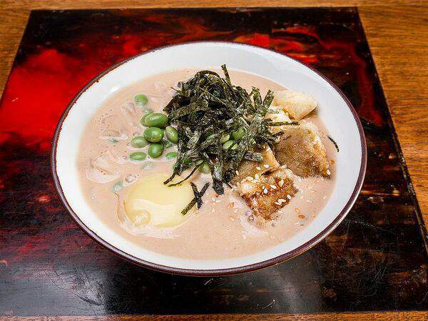 Рамен с уткой - Ореховый мисо-рамен с баклажанами и тофу