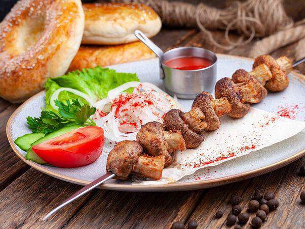 В Шатрах - Шашлык из шампиньонов