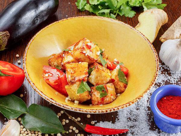 Кафе Nебо - Тайский Салат с баклажанами