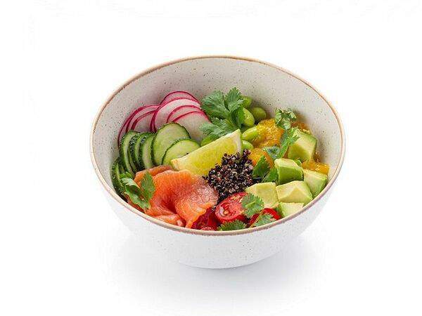 Шоколадница - Поке со слабосоленым лососем