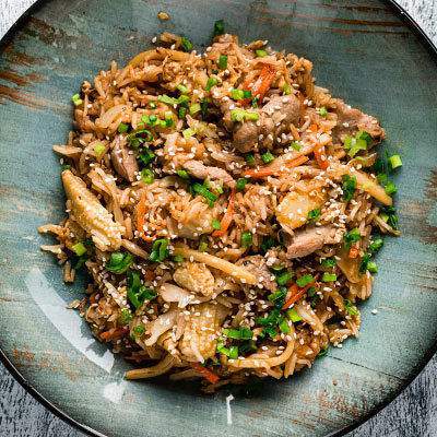 Маруми - Рис басмати со свининой в устричном соусе