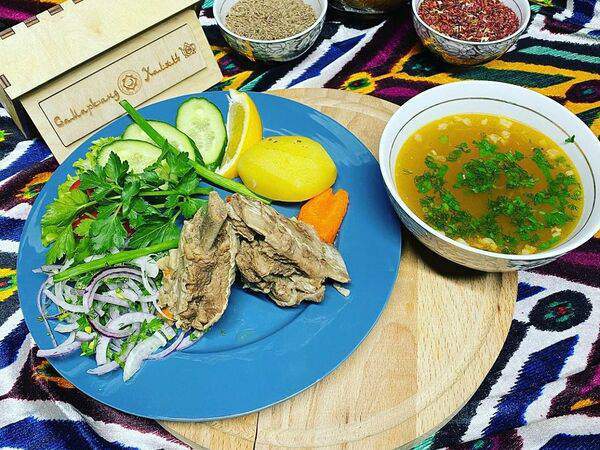 Самарканд халял - Шурпа с бараниной