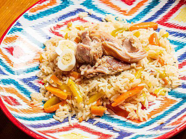 Чайхана Баклажан - Плов с курицей