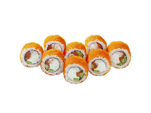 Сушиwok - Ролл с тигровой креветкой и лососем