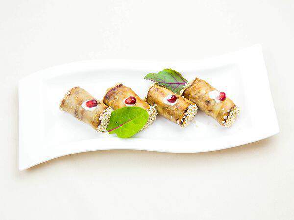 Лебединое озеро - Рулетики из баклажан с сыром