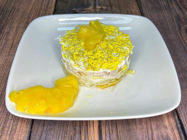 Семейное - Салат Курица с ананасами