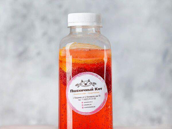 Пшеничный кот - Лимонад собственного приготовления Клубничный бабл гам