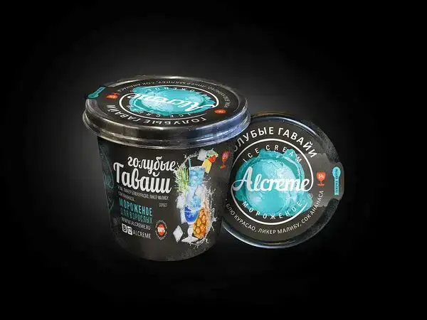 Alcreme - Мороженое в стаканчике Голубые Гавайи