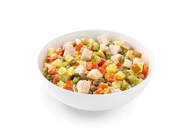 Блинбери - Салат Оливье с нежным филе индейки