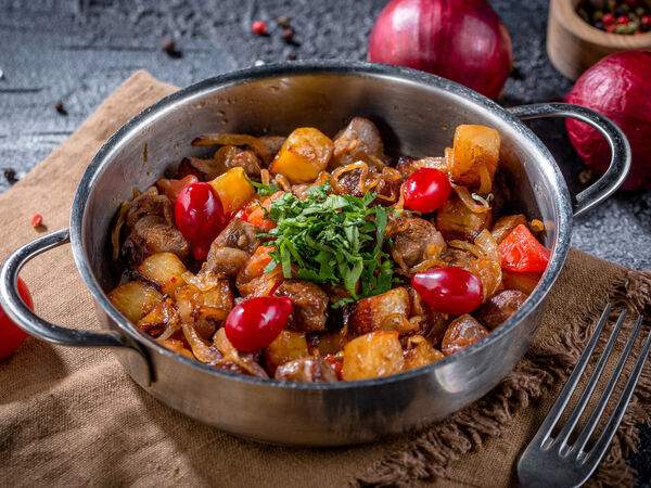 Новорижская застава - Вырезка ягненка, жаренная на сковороде