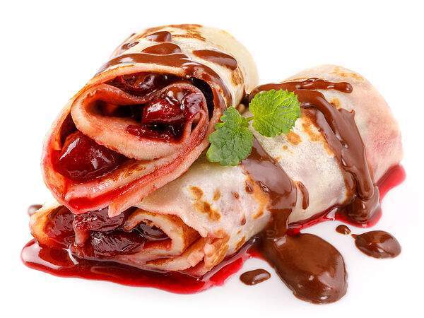 7 ложек - Блин Вишневый штрудель с шоколадом