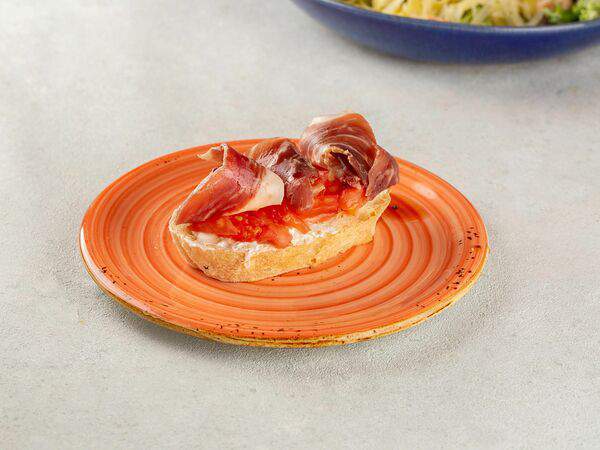 Итальянский разговорный - Брускетта с пармской ветчиной