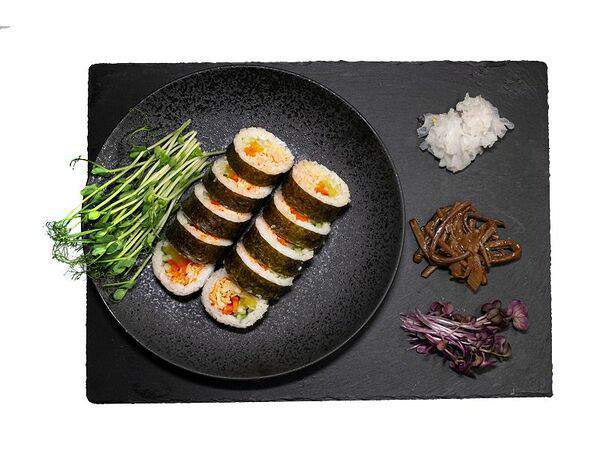 Монстры вкуса - Кебаб с крабом кимчи и маринованными овощами