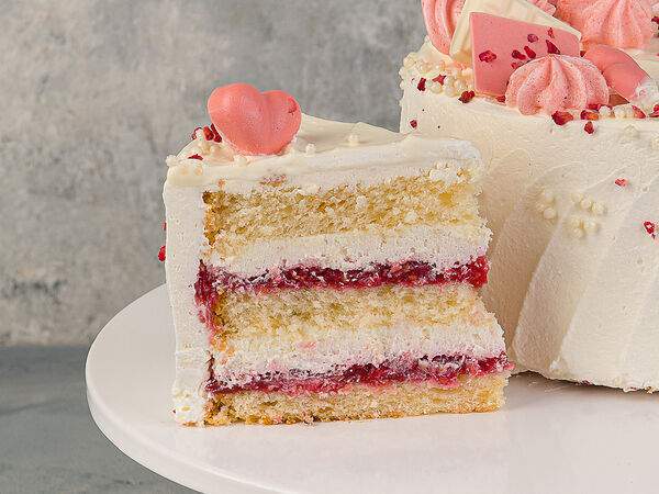 Мария - Торт Малиновый аромат творожный