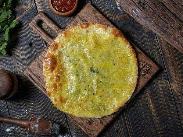 Инжир - Хачапури по- имеретински запеченный с зеленью