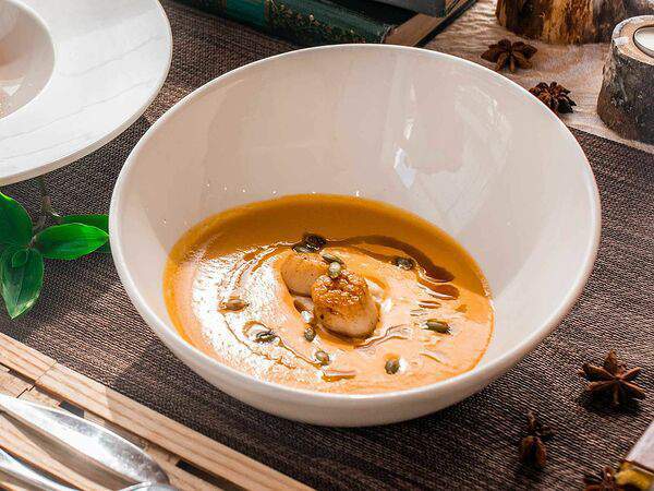 Библиотека №1 - Тыквенный крем-суп с гребешком