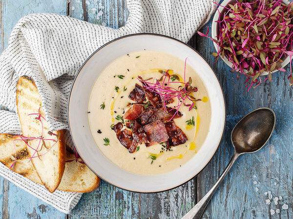 Пряности & Радости - Крем-суп картофельный с беконом