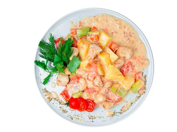 Мандарин - Рагу из индейки с овощами