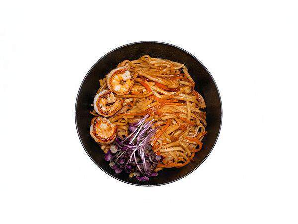 Монстры вкуса - Wok с овощами и креветкой