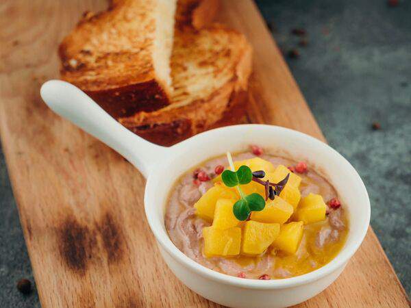 Мясо и вино - Паштет из куриной печени с чатни из яблока