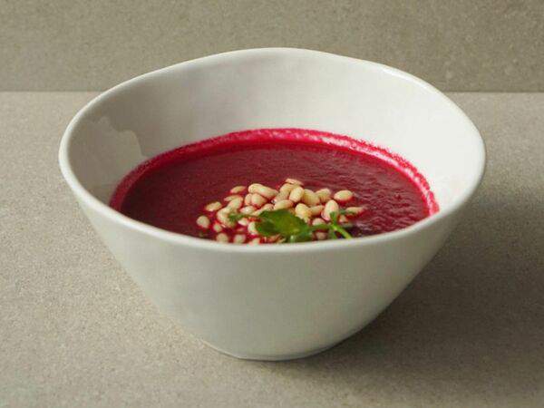 Крапива - Крем-суп свекольный с кокосовым молоком и имбирем