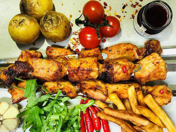 Cafe Susanna мясо на углях - Шашлык классический из свинины