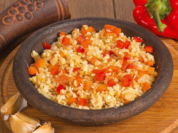 Мушмула - Булгур с овощами