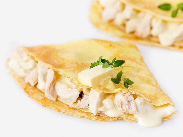 7 ложек - Блин с курой в сливочном соусе