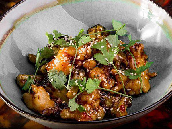 Рамен с уткой - Хрустящие брокколи и цветная капуста