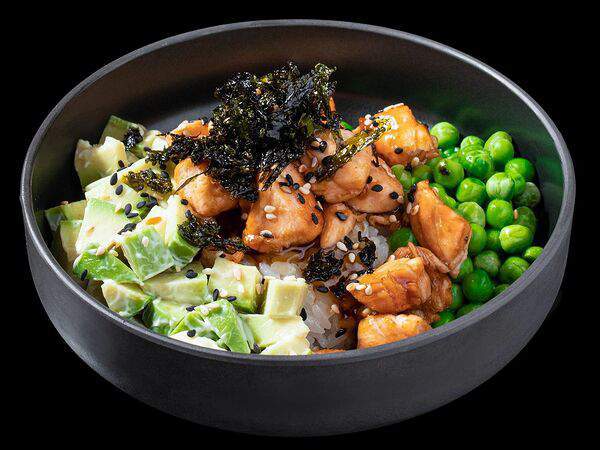 More Суши - Поке с огненным лососем терияки