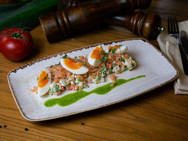 Чайхана Хавас - Оливье с лососем