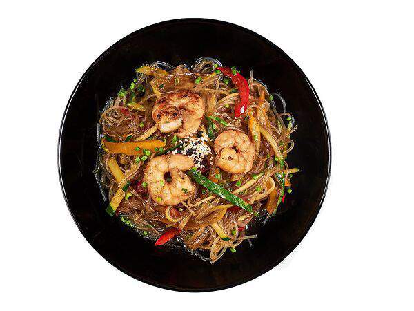 Восточный экспресс - Салат Фунчоза с креветками