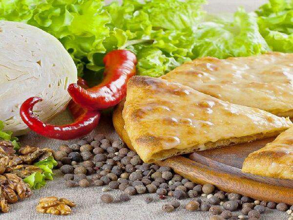 Осетинские пироги 31 - Пирог Капуста с грецким орехом