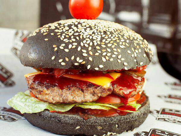 Black burger - Бургер Взгляд Дьявола