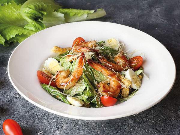 The Black Door - Салат Цезарь с креветками