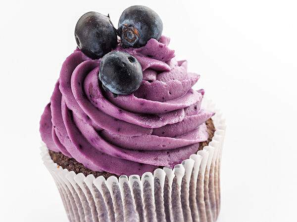 Udcкафе Upside Down Cake - Big капкейк черничный