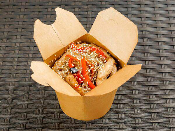 Гурмания - Фунчоза с курицей и соусом кимчи