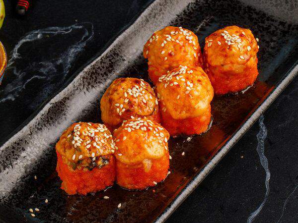 Баклажан Горьковская - Запечённый ролл с угрём