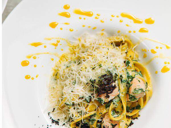 Мишлен - С лососем и шпинатом