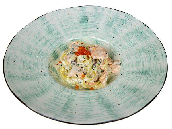 Сытый ниндзя - Феттуччине с лососем